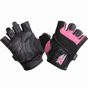Перчатки для фитнеса женские RDX Pink р. S