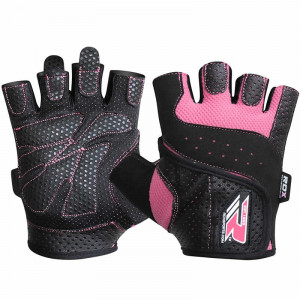 Перчатки для фитнеса женские RDX Pink р. S