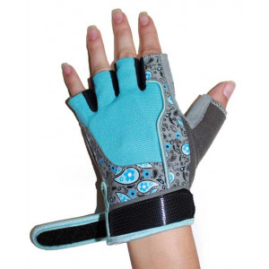 Перчатки для фитнеса женские RDX Blue M