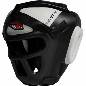 Боксерский шлем тренировочный RDX Guard White р. XL