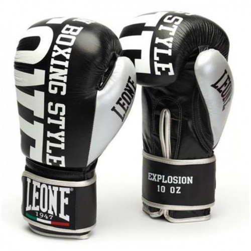 Боксерские перчатки Leone Explosion Black 10 oz