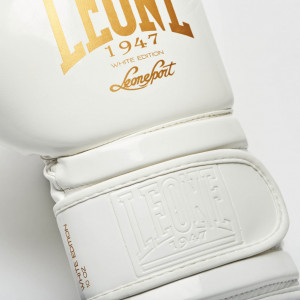 Боксерские перчатки Leone Mono White 12 ун.