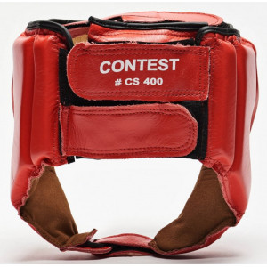 Боксерский шлем для соревнований Leone Contest Red S