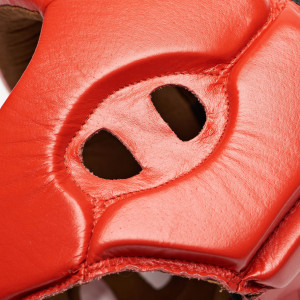 Боксерский шлем для соревнований Leone Contest Red L