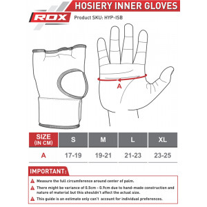 Бинт-перчатки RDX Inner Gel Black р. S