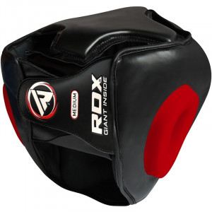 Боксерский шлем тренировочный RDX Guard Red р. XL