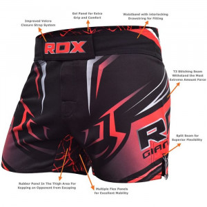 Шорты MMA RDX R8 Red р. M