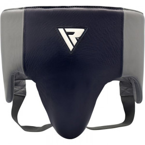 Профессиональная защита паха RDX Leather Pro Blue р. L