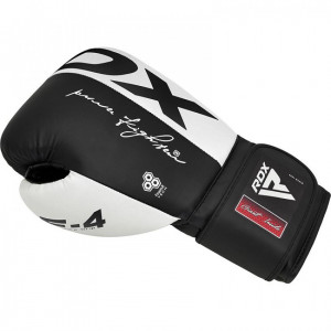 Боксерские перчатки RDX F4 White 16 ун.