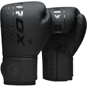 Боксерские перчатки RDX Matte Black 14 ун.