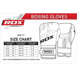 Боксерские перчатки RDX Rex Leather Black 16 ун.