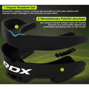 Капа боксерская RDX Gel 3D Pro Black
