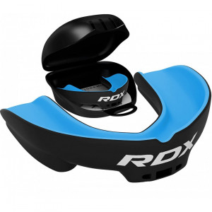 Капа боксерская RDX Gel 3D Pro Black/Blue Junior