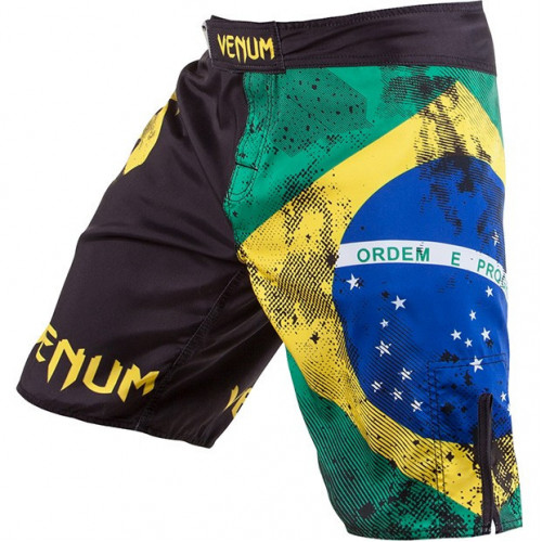 Шорты для ММА Venum Brazilian Flag Fightshorts (EU-Venum-0080) Black р. XXS