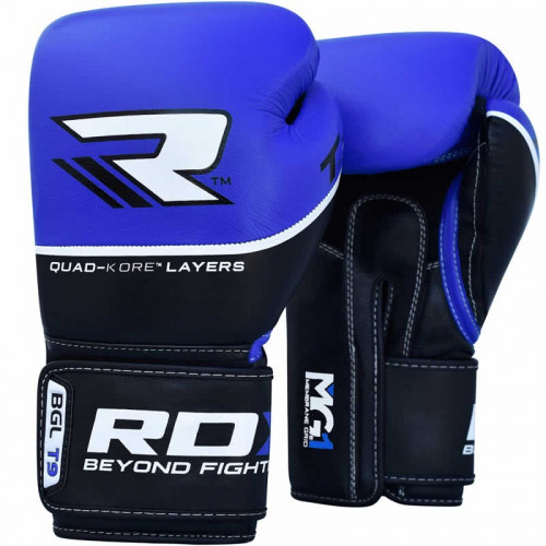 Боксерские перчатки RDX Quad Kore Blue 10 oz