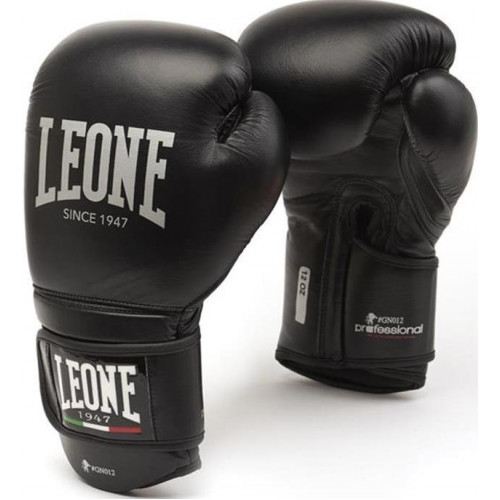 Боксерские перчатки Leone Professional Black 10 oz