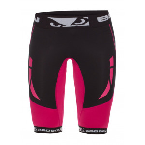 Компрессионные шорты женские Bad Boy Compression Shorts Black/Pink р. L